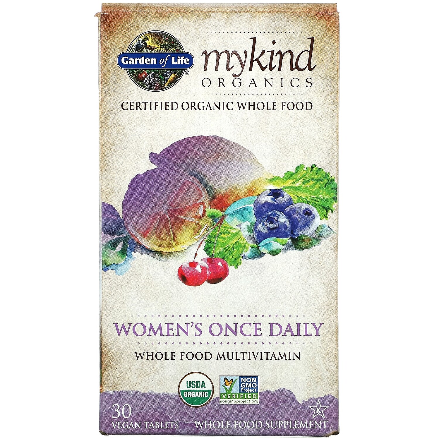 MyKind Organics, мультивитамины для женщин для приема один раз в день, 30 веганских таблеток Garden of Life
MyKind Organics, мультивитамины для женщин для приема один раз в день, 30 веганских таблеток Garden of Life
