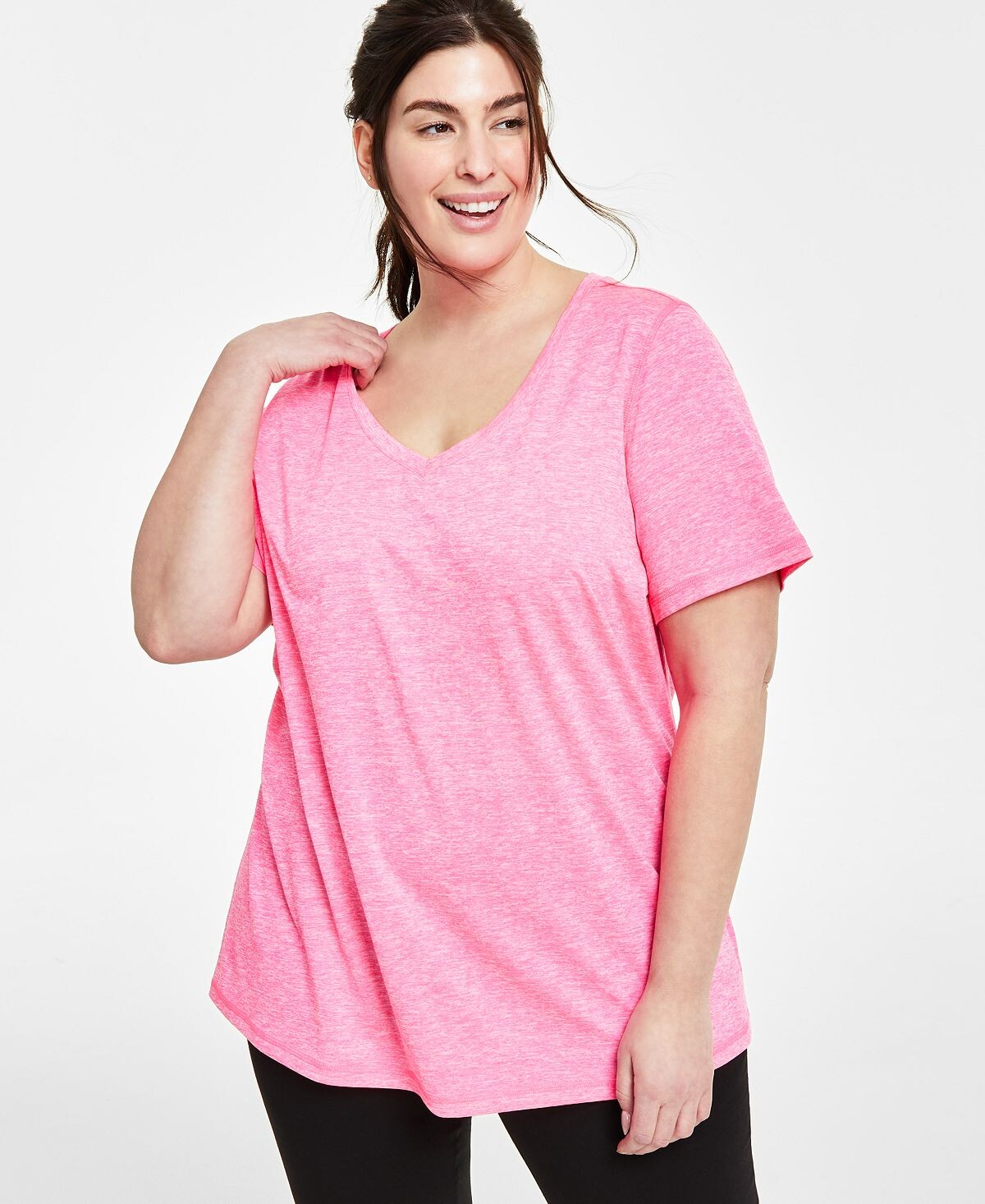 Женская футболка essentials rapidry heathered performance, xs-4x, создана для macy's ID Ideology, мульти, Розовый
Женская футболка essentials rapidry heathered performance, xs-4x, создана для macy's ID Ideology, мульти, Розовый