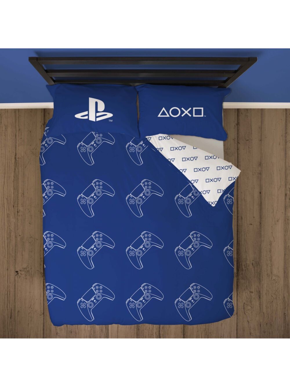 Двусторонний пододеяльник и наволочка Sony для PlayStation, синий/белый, двойной комплект
Двусторонний пододеяльник и наволочка Sony для PlayStation, синий/белый, двойной комплект