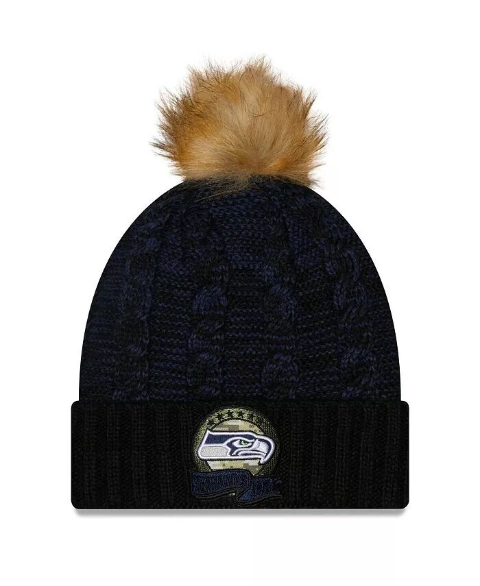 Женская черная, темно-синяя вязаная шапка с помпоном Seattle Seahawks 2022 Salute To Service New Era, черный
Женская черная, темно-синяя вязаная шапка с помпоном Seattle Seahawks 2022 Salute To Service New Era, черный
