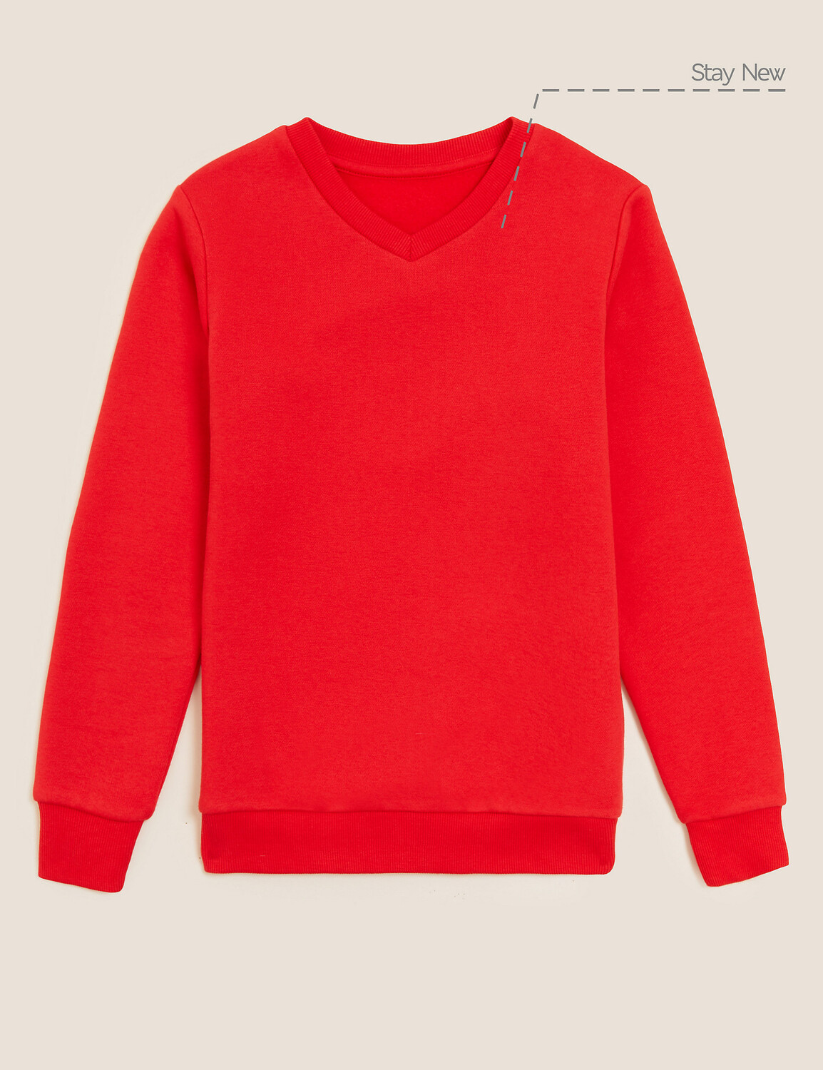Хлопковая толстовка унисекс с v-образным вырезом (2–16 лет) Marks & Spencer, красный
Хлопковая толстовка унисекс с v-образным вырезом (2–16 лет) Marks & Spencer, красный