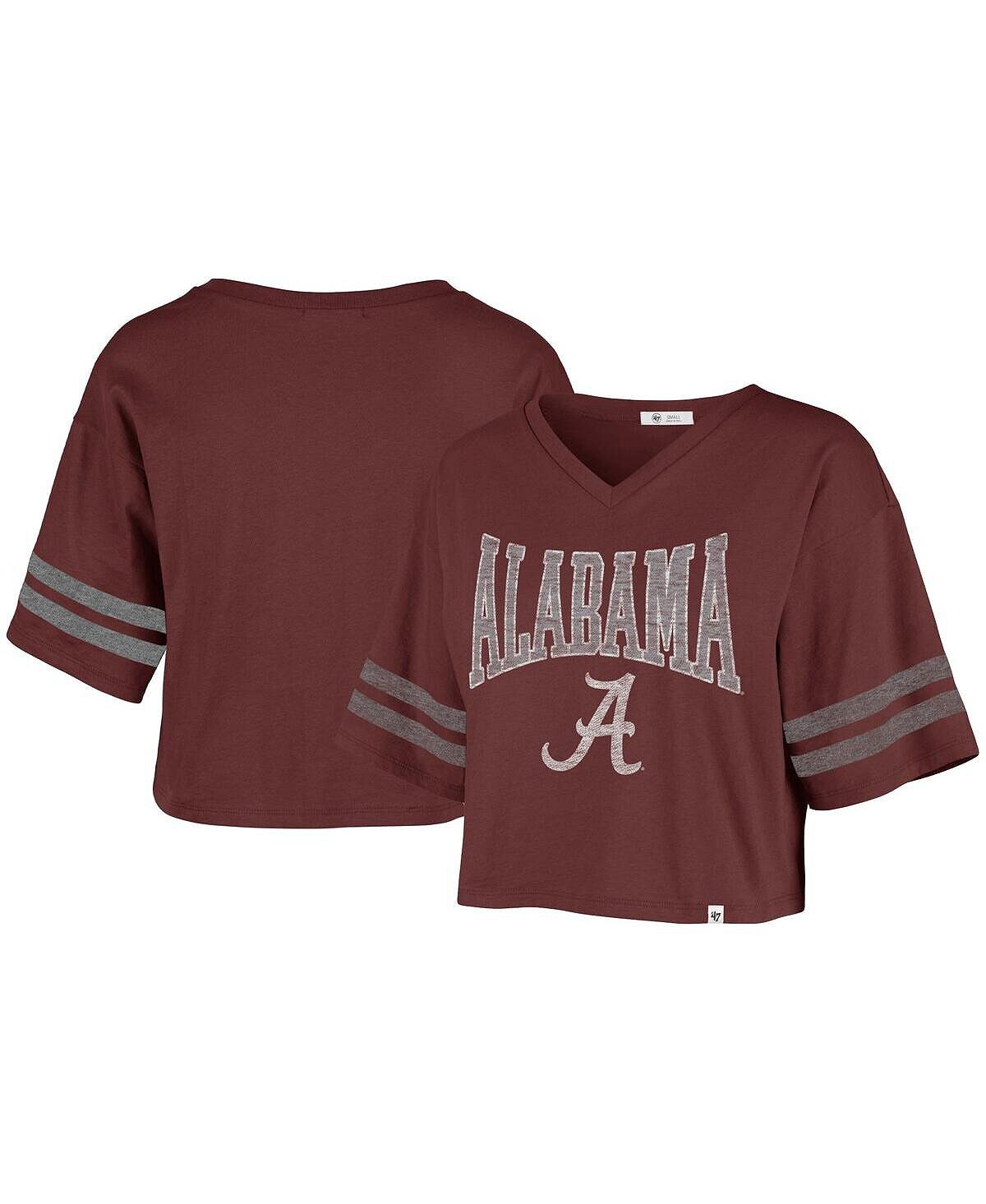 Женский укороченный спортивный топ с v-образным вырезом Crimson Alabama Crimson Tide Fanfare Sport '47 Brand
Женский укороченный спортивный топ с v-образным вырезом Crimson Alabama Crimson Tide Fanfare Sport '47 Brand