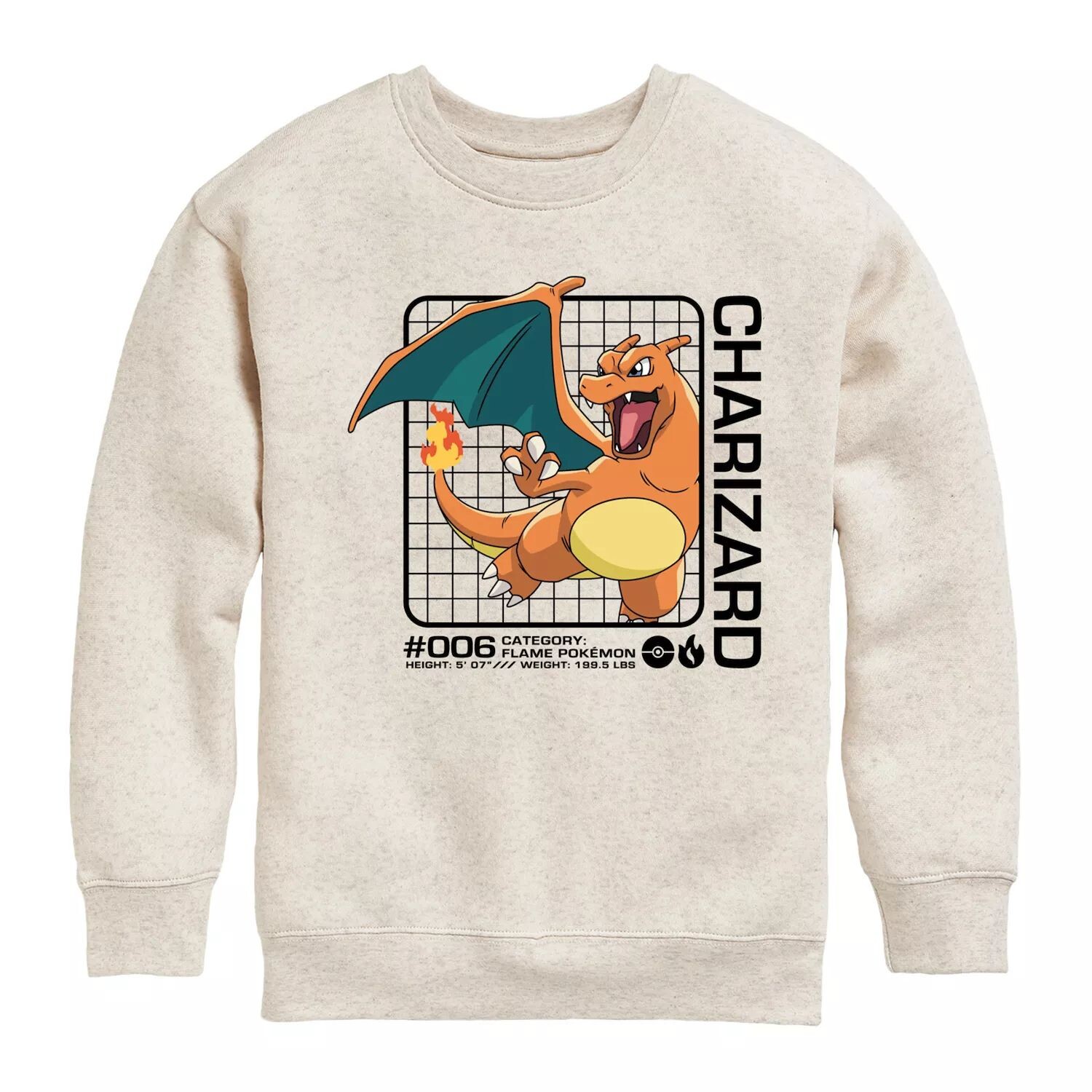 Флисовая толстовка с рисунком Pokemon Charizard Stats для мальчиков 8–20 лет Licensed Character
Флисовая толстовка с рисунком Pokemon Charizard Stats для мальчиков 8–20 лет Licensed Character
