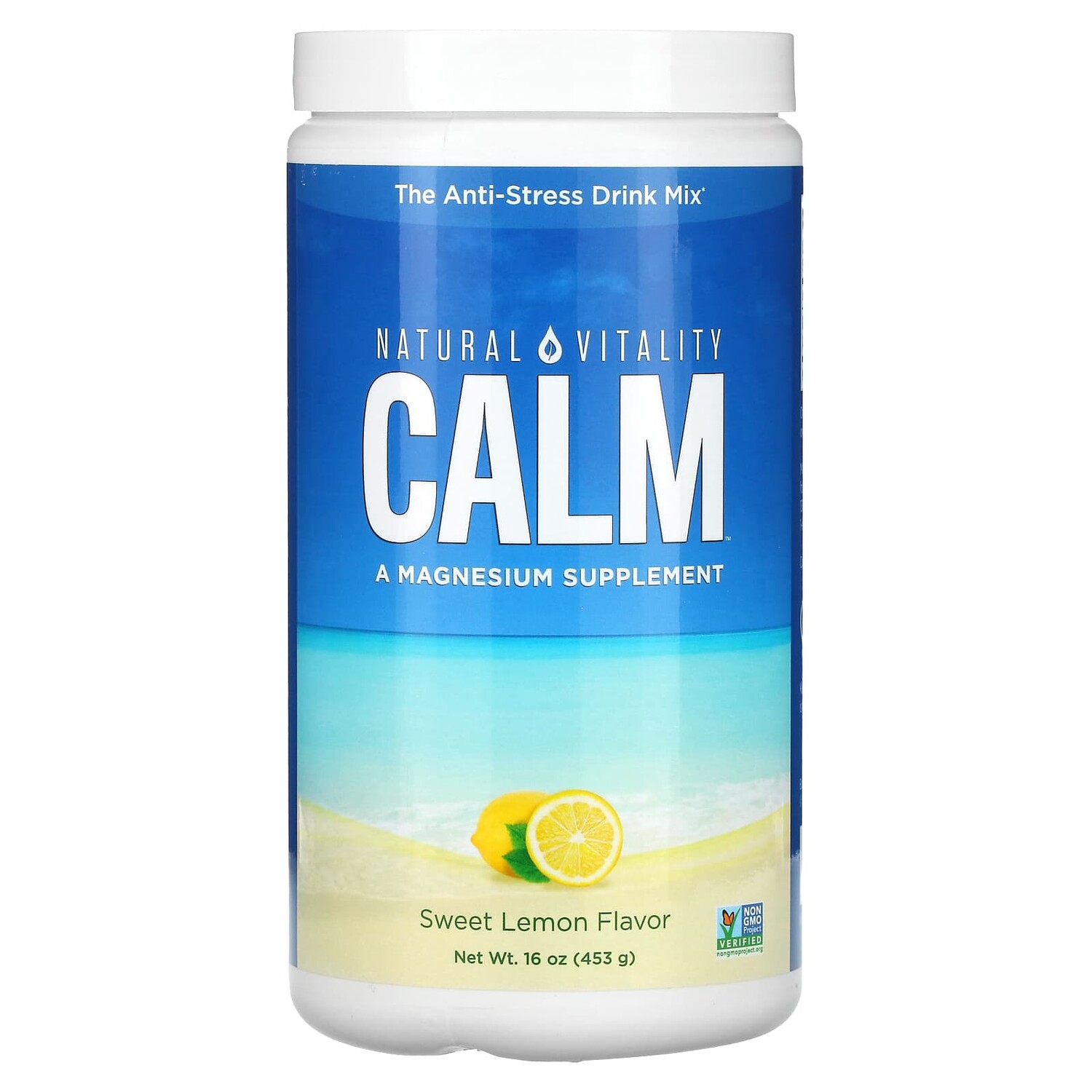 CALM, смесь для приготовления антистресс-напитка, сладкий лимон, 453 г (16 унций), Natural Vitality
CALM, смесь для приготовления антистресс-напитка, сладкий лимон, 453 г (16 унций), Natural Vitality
