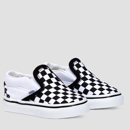 Классические туфли для скейтбординга без шнуровки — для малышей Vans, черный/белый
Классические туфли для скейтбординга без шнуровки — для малышей Vans, черный/белый