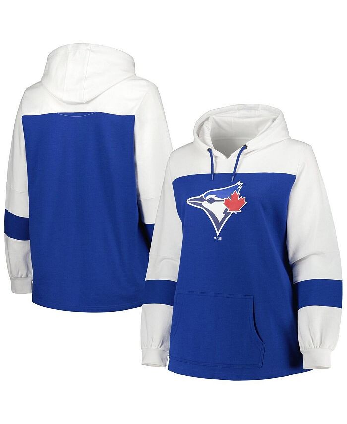Женский пуловер с капюшоном Royal Toronto Blue Jays больших размеров с цветными блоками Profile, синий
Женский пуловер с капюшоном Royal Toronto Blue Jays больших размеров с цветными блоками Profile, синий