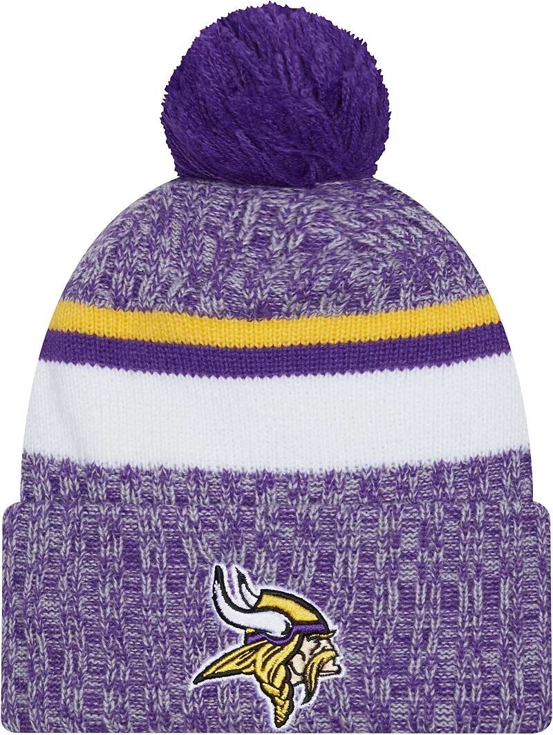 Мужская спортивная вязаная шапка New Era Minnesota Vikings 2023 фиолетового цвета с боковой линией
Мужская спортивная вязаная шапка New Era Minnesota Vikings 2023 фиолетового цвета с боковой линией
