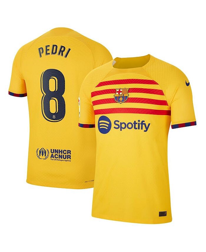 Мужская желтая мужская футболка Pedri Barcelona 2022/23 Fourth Vapor Match Authentic Player Nike, желтый
Мужская желтая мужская футболка Pedri Barcelona 2022/23 Fourth Vapor Match Authentic Player Nike, желтый