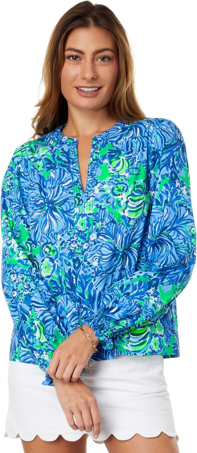 Сошник с длинными рукавами, хлопок Lilly Pulitzer, цвет Abaco Blue In Turtle Awe
Сошник с длинными рукавами, хлопок Lilly Pulitzer, цвет Abaco Blue In Turtle Awe