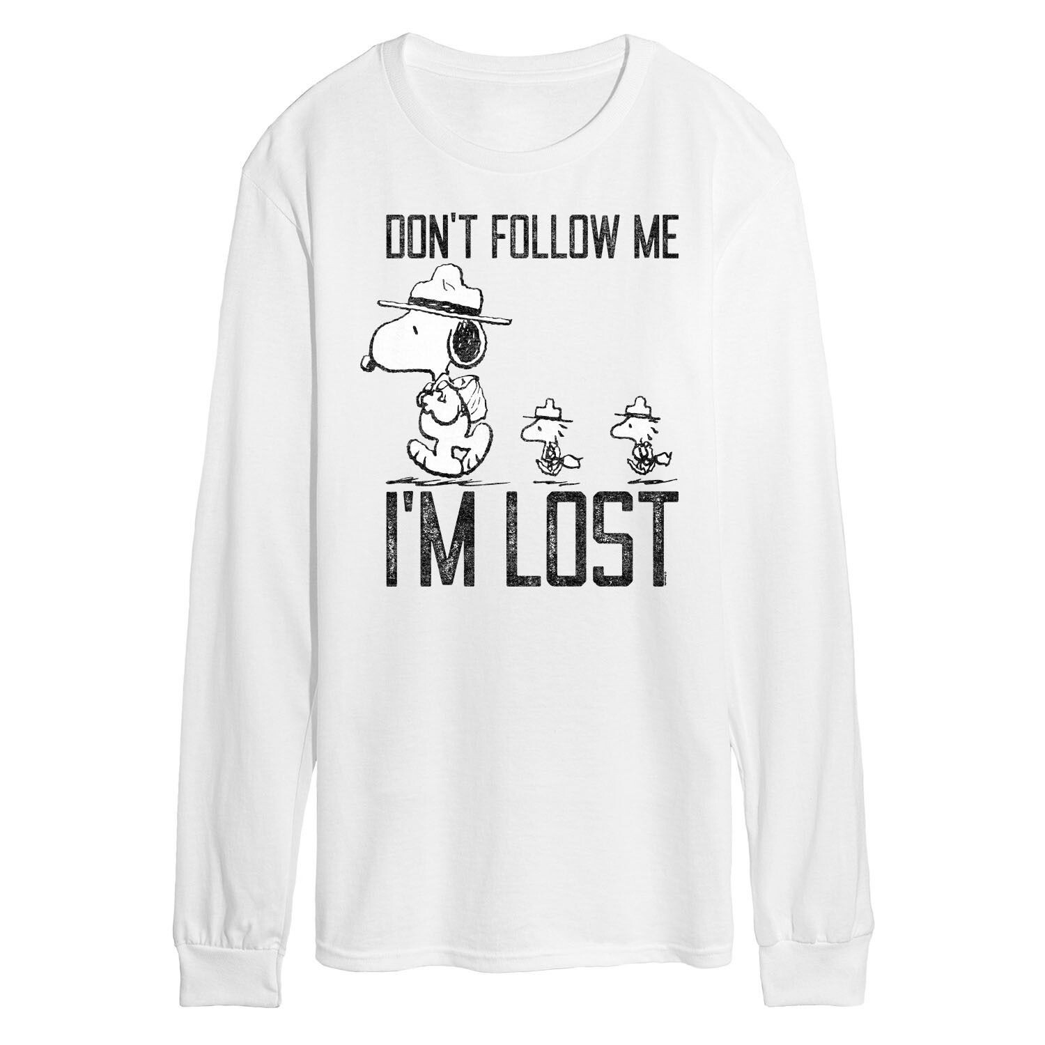 Мужская футболка с длинными рукавами и рисунком Peanuts Dont Follow Me Licensed Character
Мужская футболка с длинными рукавами и рисунком Peanuts Dont Follow Me Licensed Character