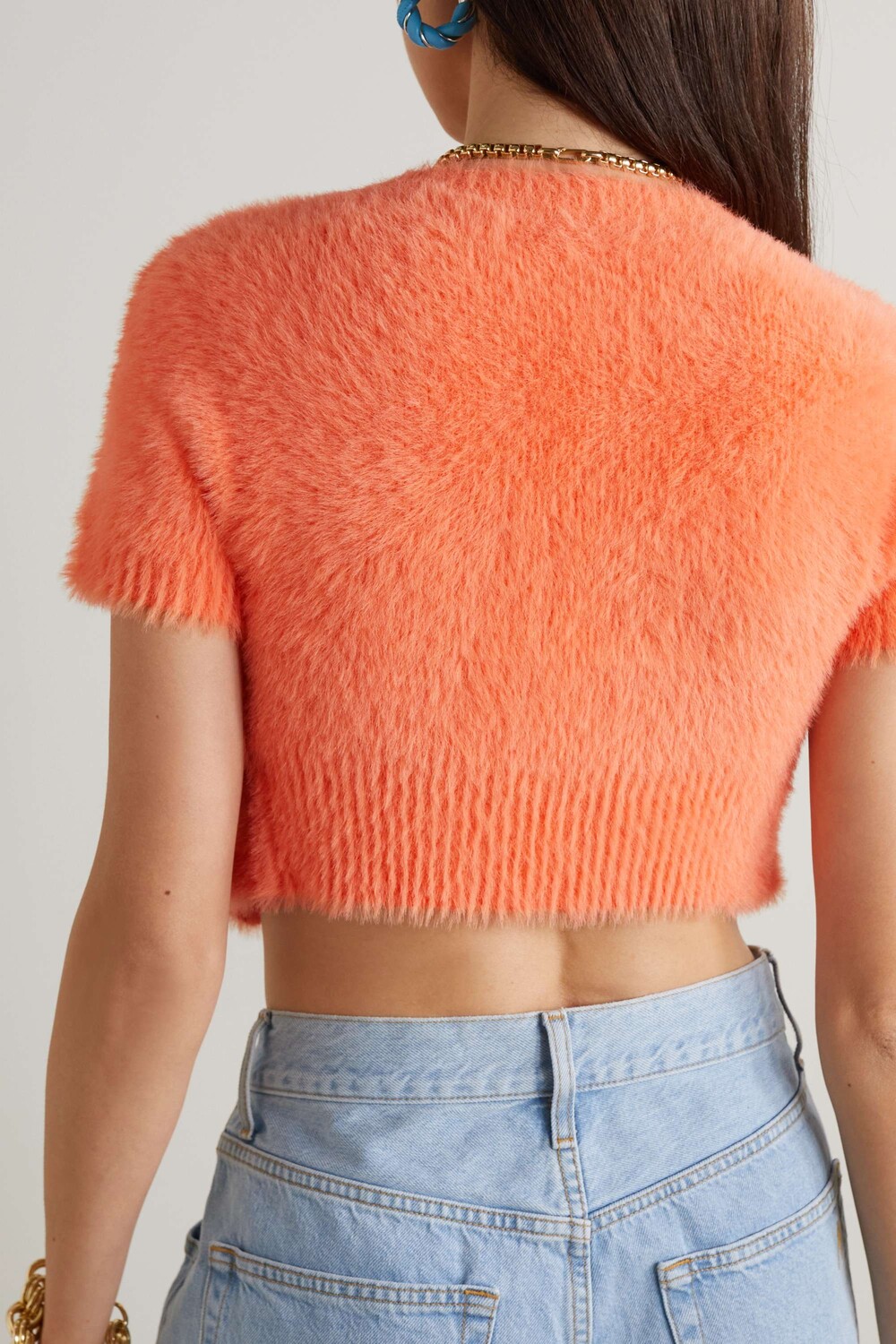 JACQUEMUS La Maille Neve укороченный кардиган из эластичного трикотажа с начесом, апельсин, Оранжевый
JACQUEMUS La Maille Neve укороченный кардиган из эластичного трикотажа с начесом, апельсин, Оранжевый