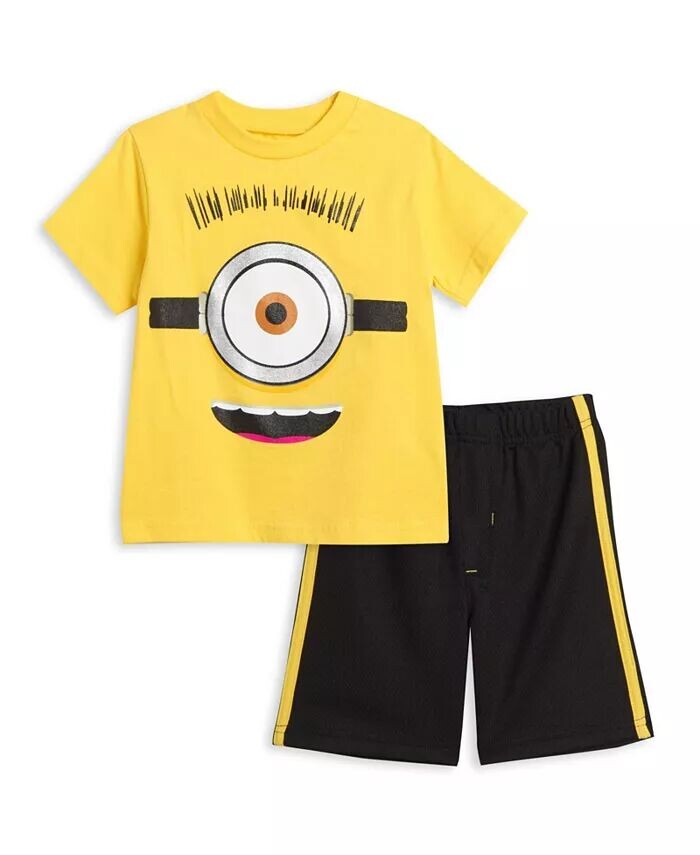 Комплект из футболки и шорт «Миньоны» для маленьких мальчиков Despicable Me, желтый
Комплект из футболки и шорт «Миньоны» для маленьких мальчиков Despicable Me, желтый