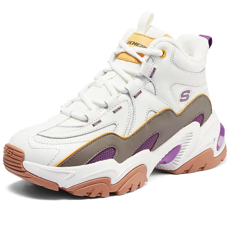 Кроссовки спортивные женские Skechers Mecha теплые, белый / коричневый
Кроссовки спортивные женские Skechers Mecha теплые, белый / коричневый