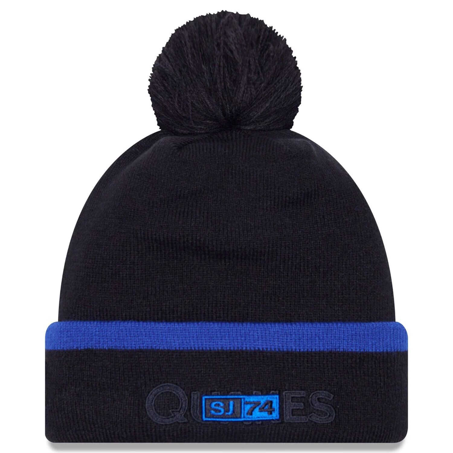 Мужская черная вязаная шапка New Era с манжетами и помпоном с надписью San Jose Earthquakes Kick Off
Мужская черная вязаная шапка New Era с манжетами и помпоном с надписью San Jose Earthquakes Kick Off
