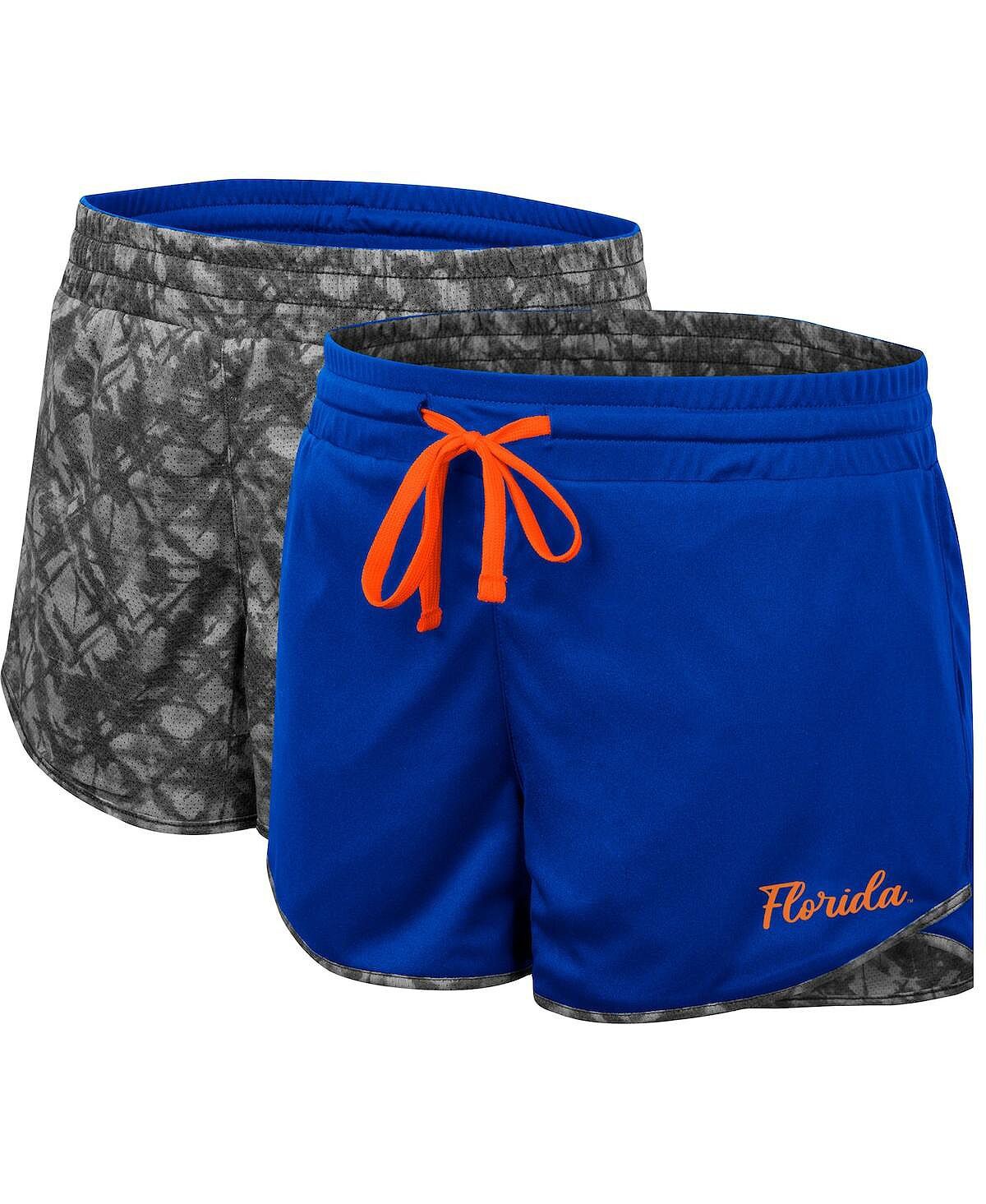 Женские двусторонние шорты Royal, темно-серого цвета Florida Gators Fun Stuff Colosseum
Женские двусторонние шорты Royal, темно-серого цвета Florida Gators Fun Stuff Colosseum