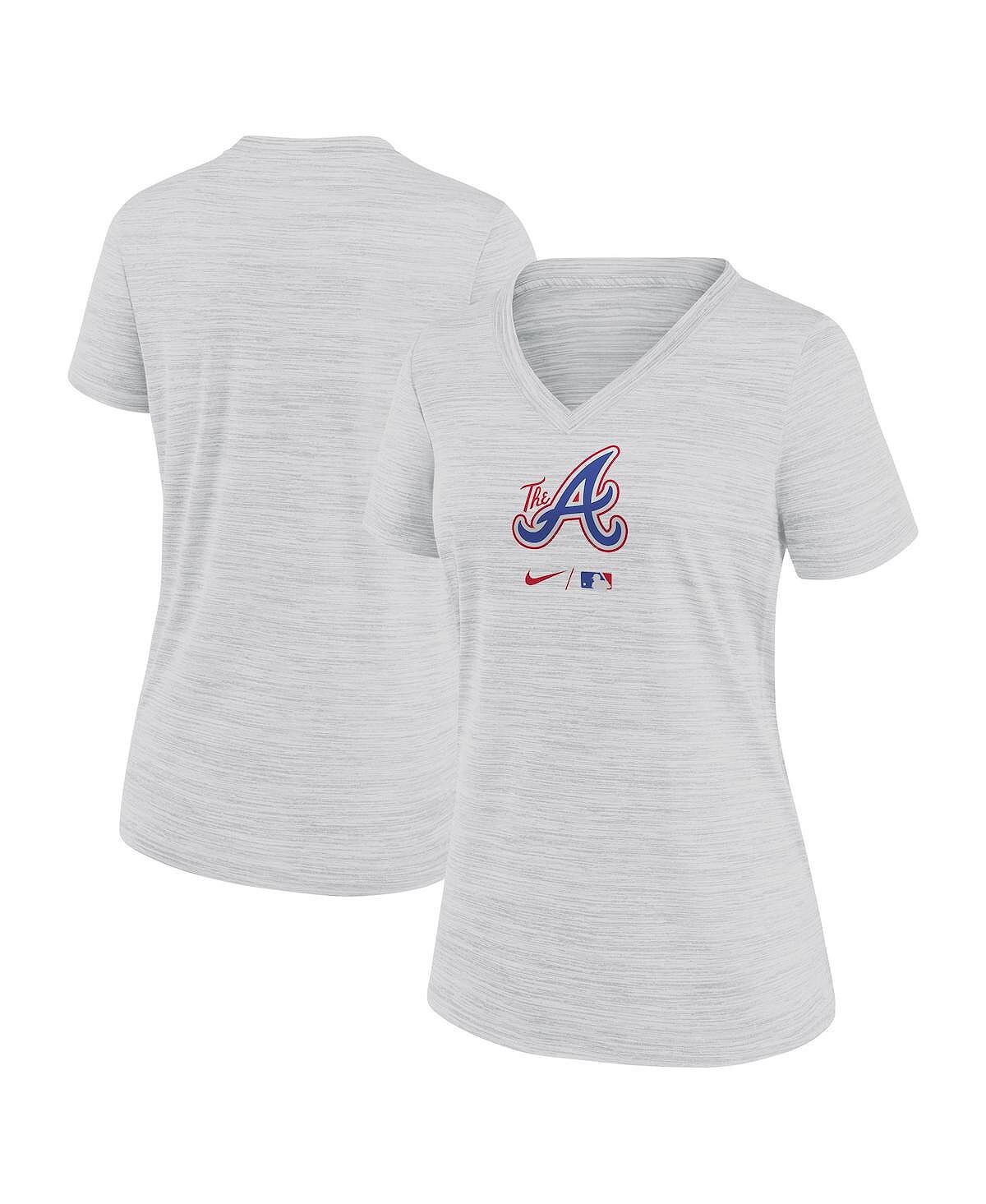 Женская серая футболка с v-образным вырезом Atlanta Braves 2023 City Connect Velocity Practice Performance Nike, серый
Женская серая футболка с v-образным вырезом Atlanta Braves 2023 City Connect Velocity Practice Performance Nike, серый