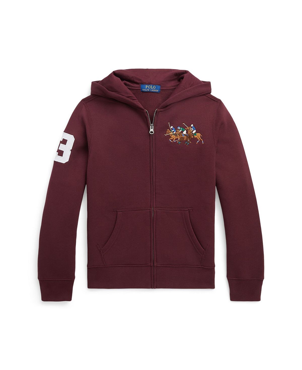 Флисовая толстовка с молнией во всю длину и тройным пони Big Boys Polo Ralph Lauren
Флисовая толстовка с молнией во всю длину и тройным пони Big Boys Polo Ralph Lauren