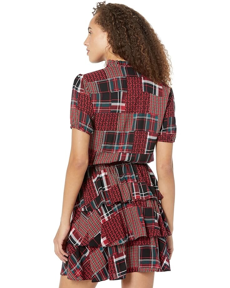 Платье Tommy Hilfiger High Neck Short Sleeve Dress, цвет Highland Patchwork/Scarlet Multi
Платье Tommy Hilfiger High Neck Short Sleeve Dress, цвет Highland Patchwork/Scarlet Multi