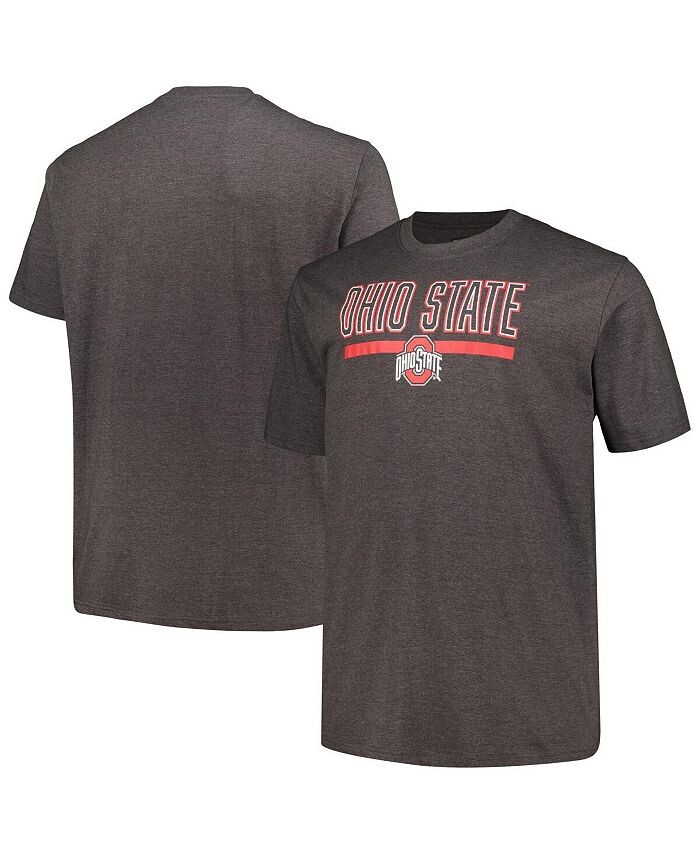 Мужская футболка цвета Heather Charcoal Ohio State Buckeyes Big and Tall Team Profile, черный
Мужская футболка цвета Heather Charcoal Ohio State Buckeyes Big and Tall Team Profile, черный