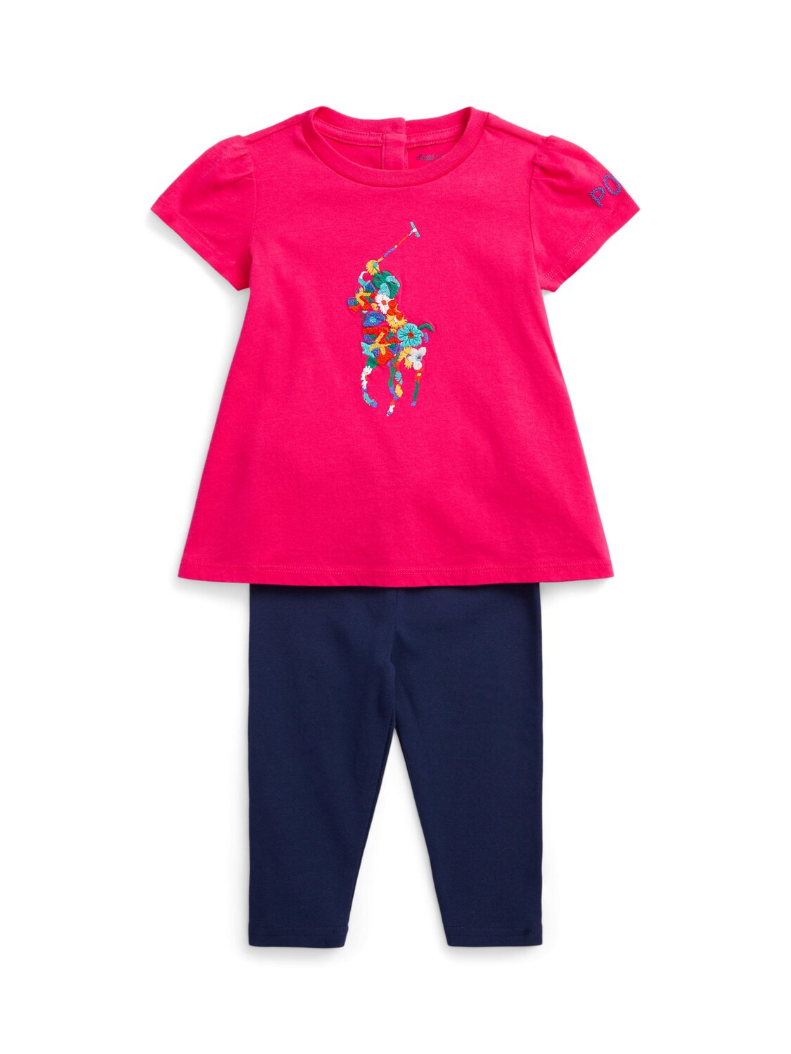 Комплект из топа и леггинсов с вышивкой Polo Baby Ralph Lauren, розовый/темно-синий ньюпорт
Комплект из топа и леггинсов с вышивкой Polo Baby Ralph Lauren, розовый/темно-синий ньюпорт
