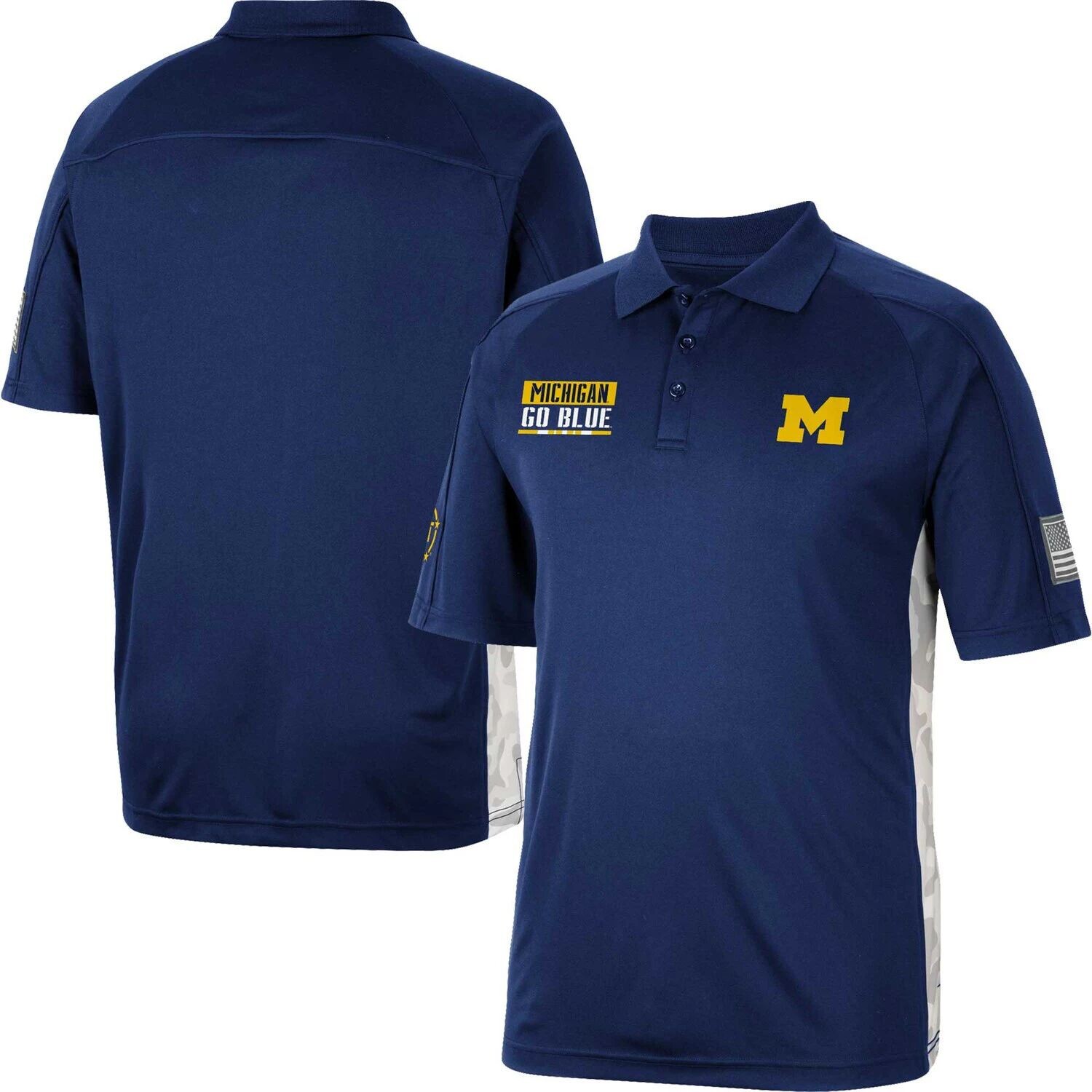 Мужская рубашка-поло Colosseum Navy Michigan Wolverines OHT Military Appreciation Snow Camo
Мужская рубашка-поло Colosseum Navy Michigan Wolverines OHT Military Appreciation Snow Camo
