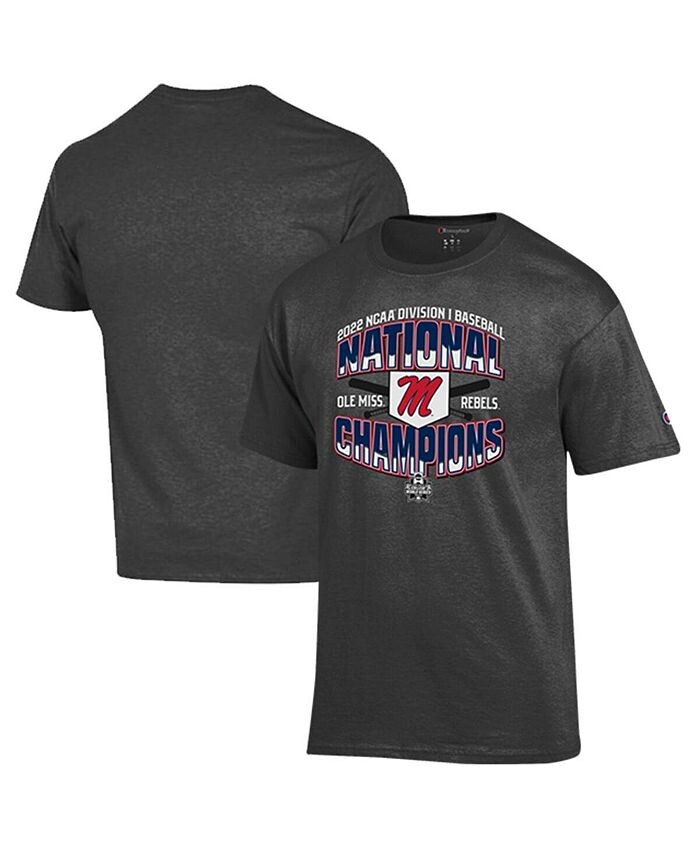Мужская темно-серая футболка Ole Miss Rebels 2022 NCAA Мужская бейсбольная футболка College World Series Champions в раздевалке, черный
Мужская темно-серая футболка Ole Miss Rebels 2022 NCAA Мужская бейсбольная футболка College World Series Champions в раздевалке, черный