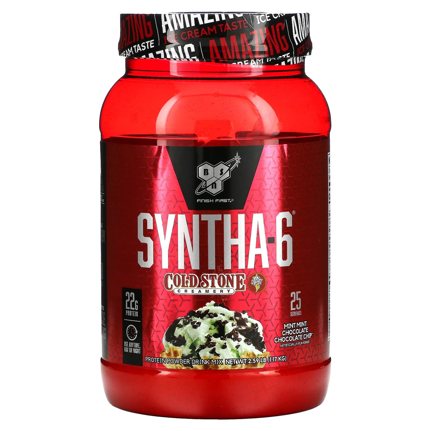 Syntha-6, Cold Stone Creamery, мята и шоколадная крошка, 2,59 фунта (1,17 кг), BSN
Syntha-6, Cold Stone Creamery, мята и шоколадная крошка, 2,59 фунта (1,17 кг), BSN