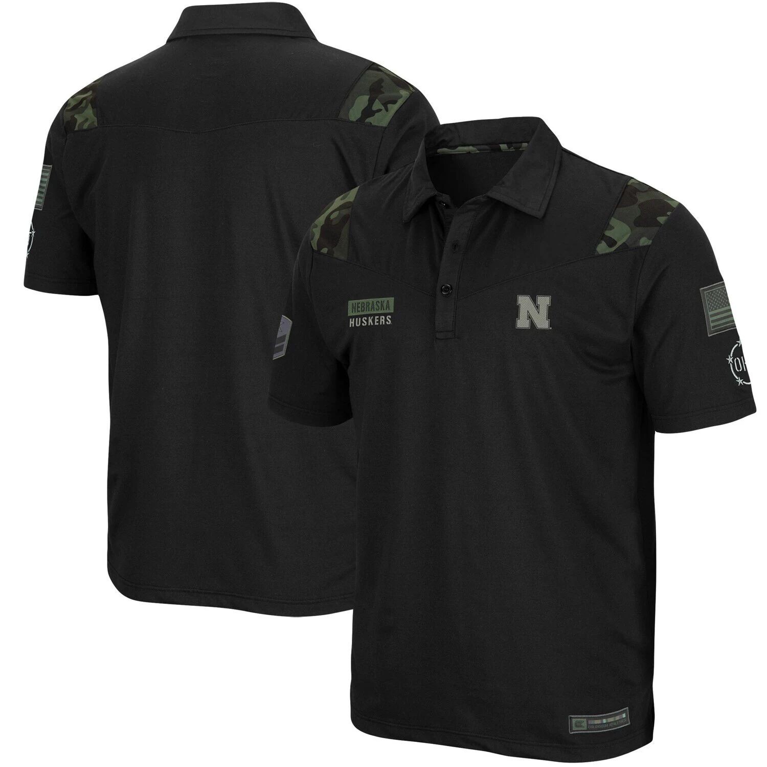 Мужская футболка Colosseum Black Nebraska Huskers OHT Military Appreciation Sierra Polo
Мужская футболка Colosseum Black Nebraska Huskers OHT Military Appreciation Sierra Polo