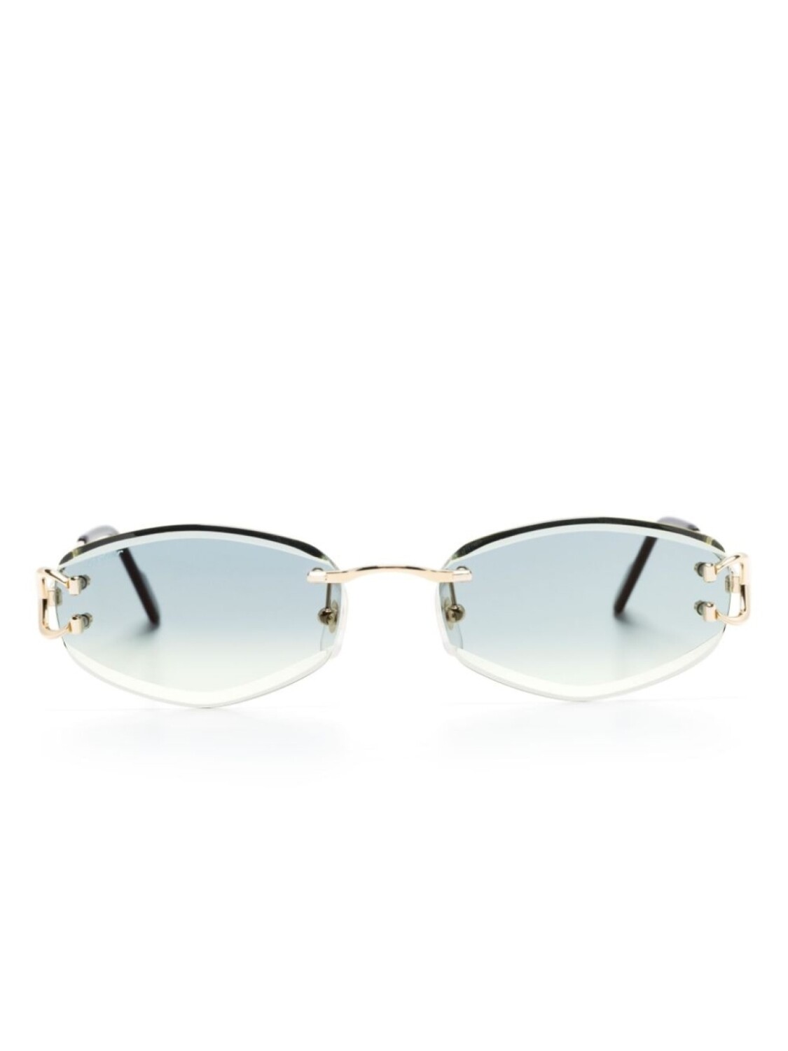 Cartier Eyewear солнцезащитные очки в прямоугольной безободковой оправе, золотистый
Cartier Eyewear солнцезащитные очки в прямоугольной безободковой оправе, золотистый