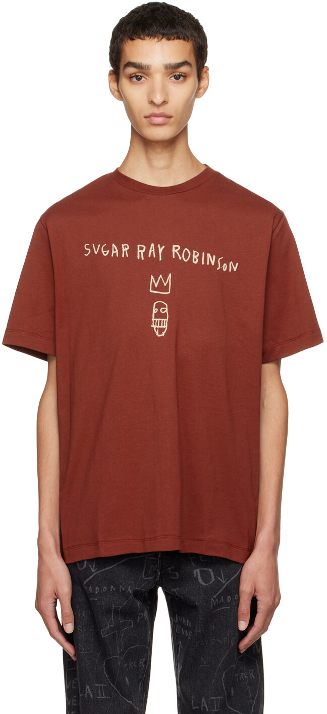 Коричневая футболка Jean-Michel Basquiat Edition Wonder Sugar Ray Études, Коричневый
Коричневая футболка Jean-Michel Basquiat Edition Wonder Sugar Ray Études, Коричневый