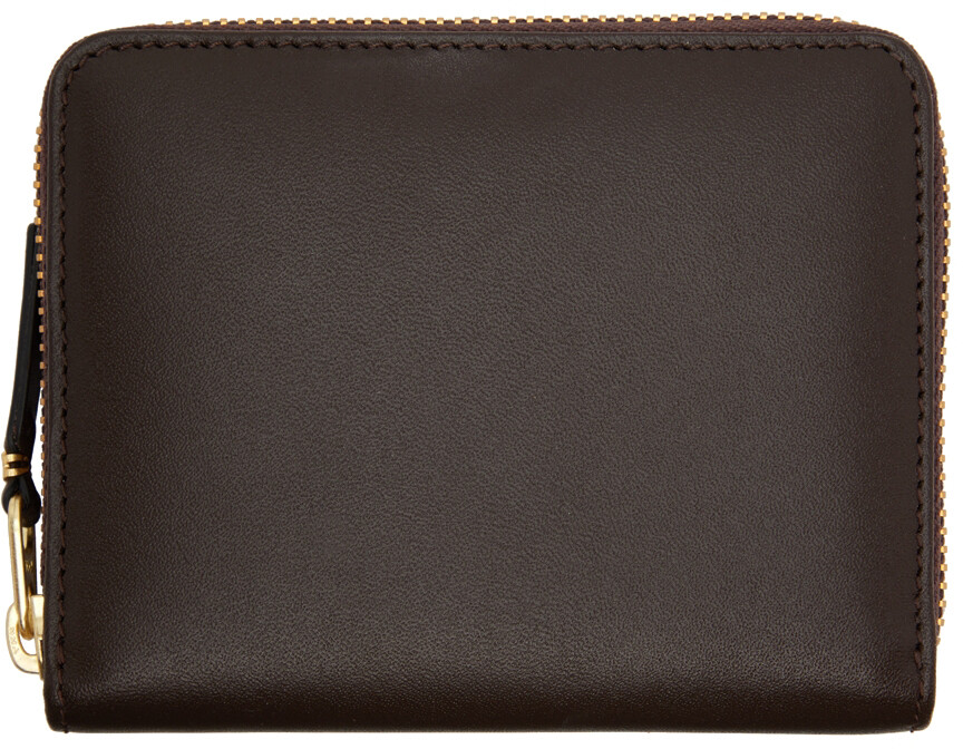 Коричневая кожаная классическая визитница на молнии Comme des Garçons Wallets
Коричневая кожаная классическая визитница на молнии Comme des Garçons Wallets
