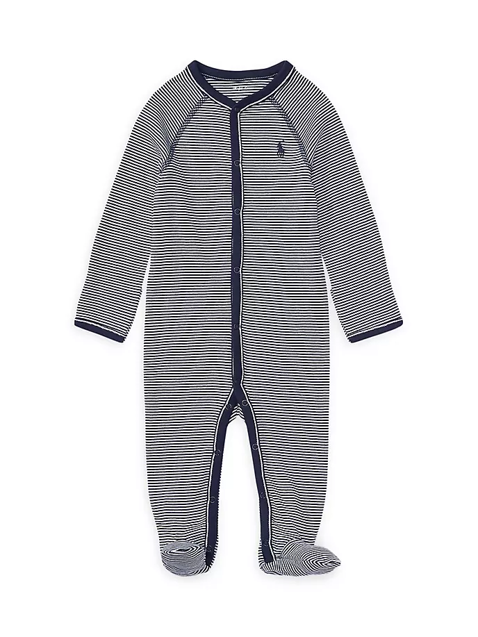 Футболка из хлопкового трикотажа в полоску для маленьких мальчиков Polo Ralph Lauren, цвет french navy
Футболка из хлопкового трикотажа в полоску для маленьких мальчиков Polo Ralph Lauren, цвет french navy