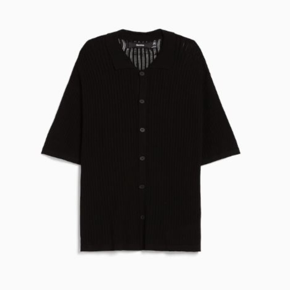 Рубашка базовая трикотажная с короткими рукавами Bershka Basic Short Sleeve Open Knit, черный
Рубашка базовая трикотажная с короткими рукавами Bershka Basic Short Sleeve Open Knit, черный