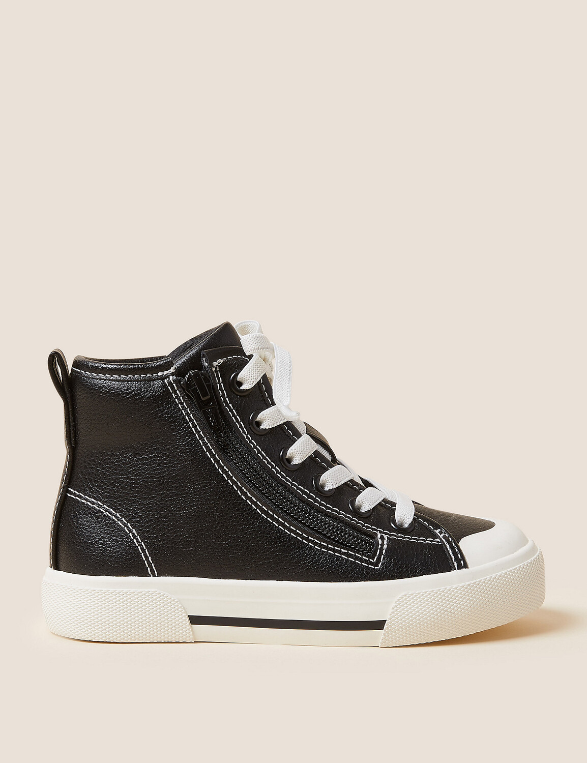 Детские высокие кеды Freshfeet на молнии (5 маленьких — 7 больших) Marks & Spencer, черный микс
Детские высокие кеды Freshfeet на молнии (5 маленьких — 7 больших) Marks & Spencer, черный микс