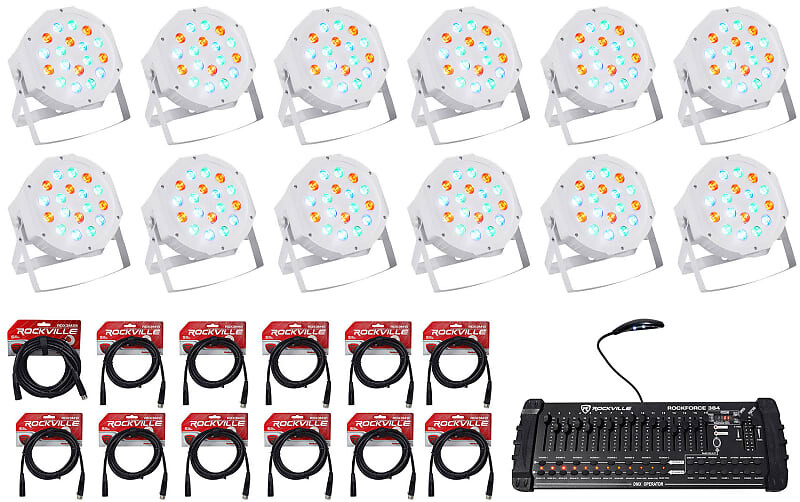 Светодиод Rockville RockPAR50 WHT DJ/Club Wash Lights + 384-канальный контроллер DMX + кабели RockPAR50 WHT + RDX + Rockforce 384
Светодиод Rockville RockPAR50 WHT DJ/Club Wash Lights + 384-канальный контроллер DMX + кабели RockPAR50 WHT + RDX + Rockforce 384