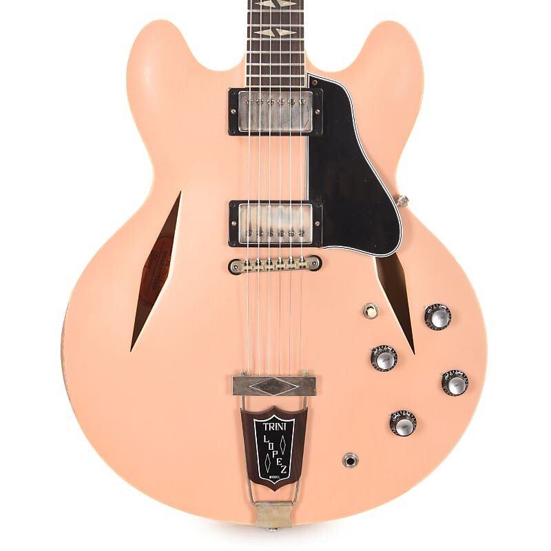 Gibson Custom Shop Murphy Lab 1964 Trini Lopez Reissue "CME Spec" Antique Shell Pink Heavy Aged (серийный номер CME01824)
Gibson Custom Shop Murphy Lab 1964 Trini Lopez Reissue "CME Spec" Antique Shell Pink Heavy Aged (серийный номер CME01824)