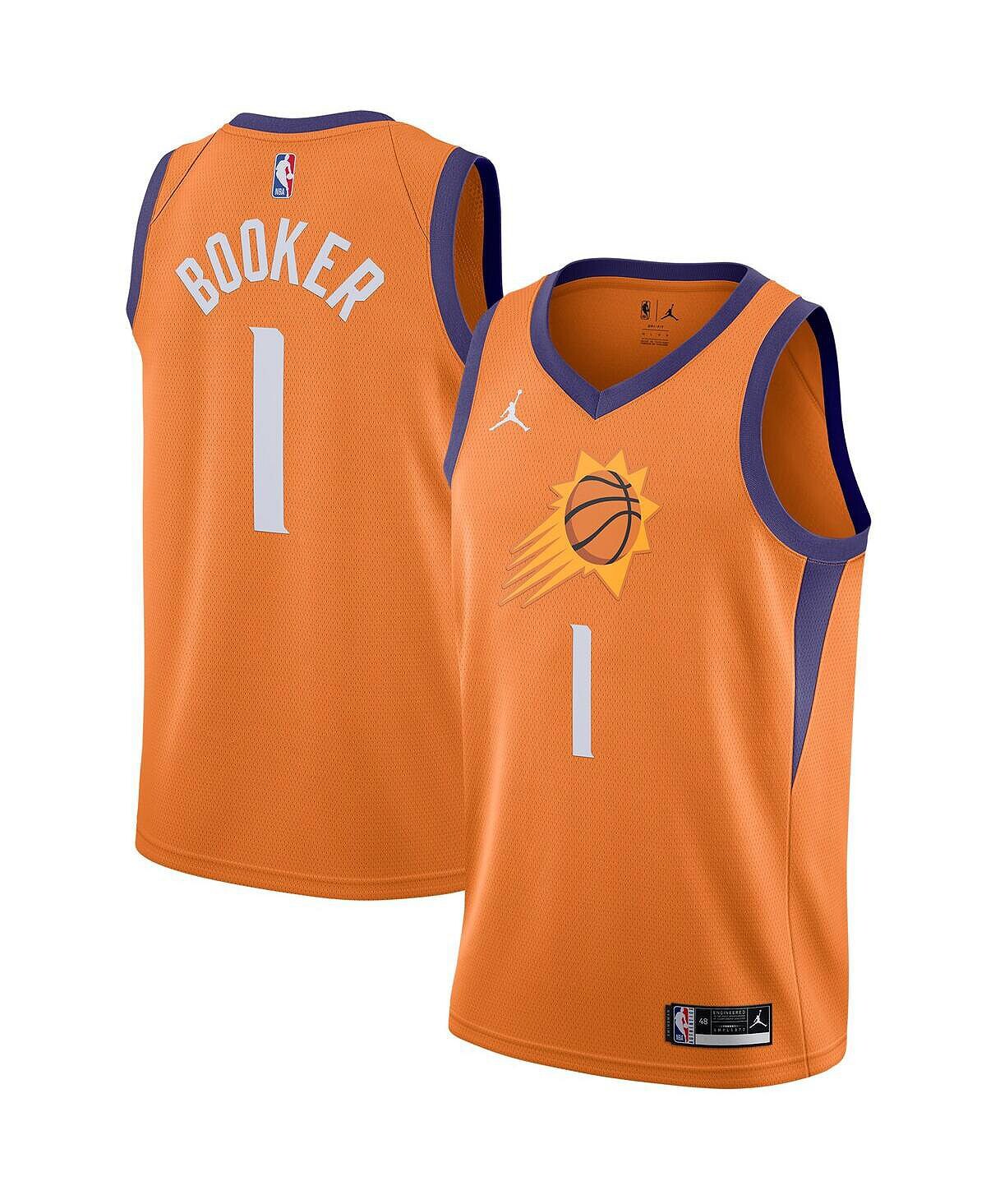 Брендовая мужская футболка devin booker orange phoenix suns 2020/21 swingman - заявление Jordan
Брендовая мужская футболка devin booker orange phoenix suns 2020/21 swingman - заявление Jordan
