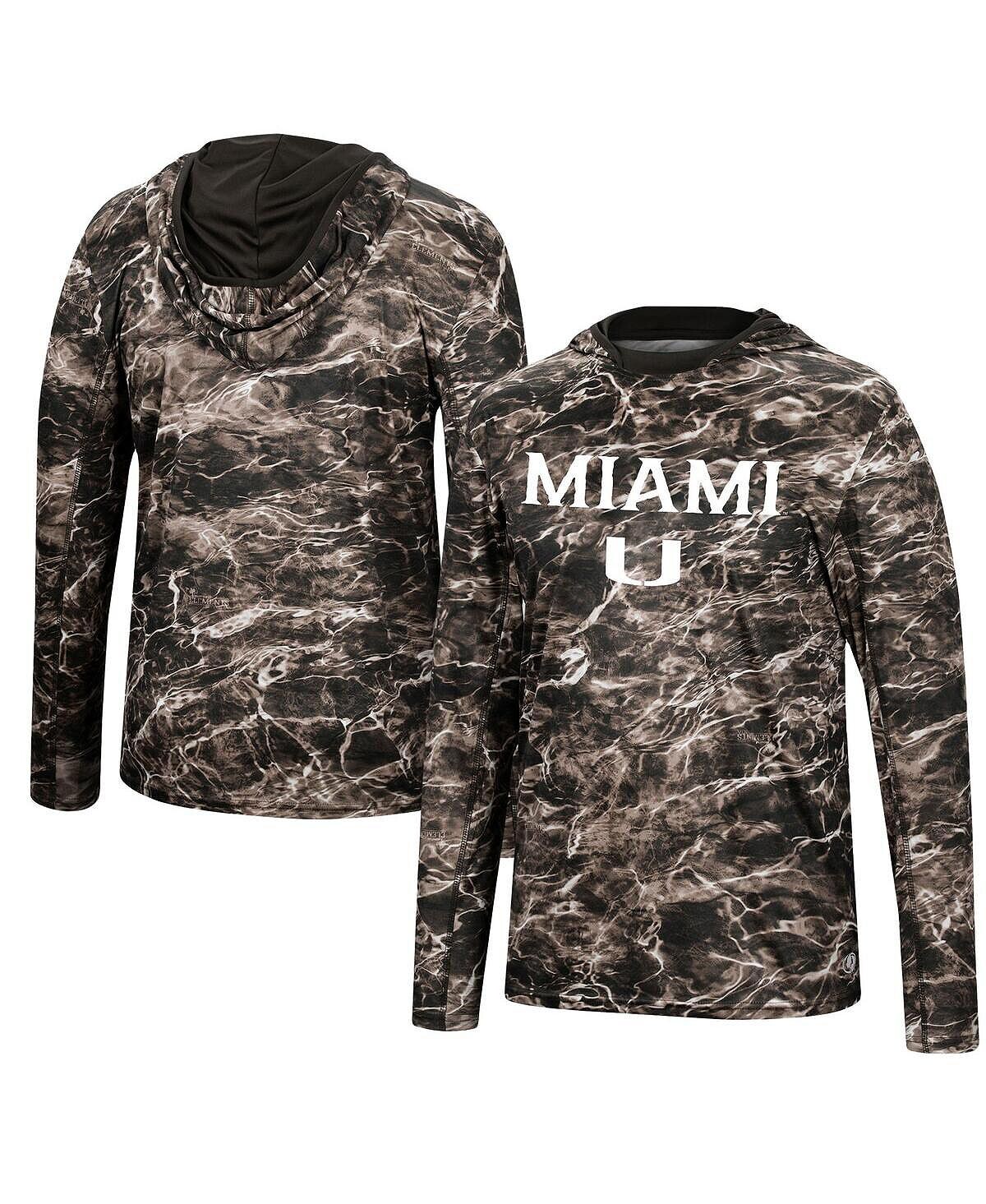 Мужская черная футболка с капюшоном с длинными рукавами miami hurricanes mossy oak spf 50 performance Colosseum, черный
Мужская черная футболка с капюшоном с длинными рукавами miami hurricanes mossy oak spf 50 performance Colosseum, черный