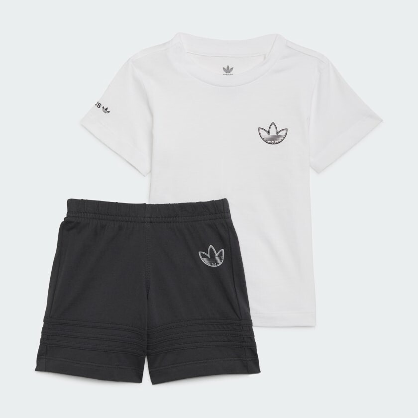 Детский комплект Adidas Originals SPRT Collection Shorts And Tee, 2 предмета, белый/серовато-черный
Детский комплект Adidas Originals SPRT Collection Shorts And Tee, 2 предмета, белый/серовато-черный