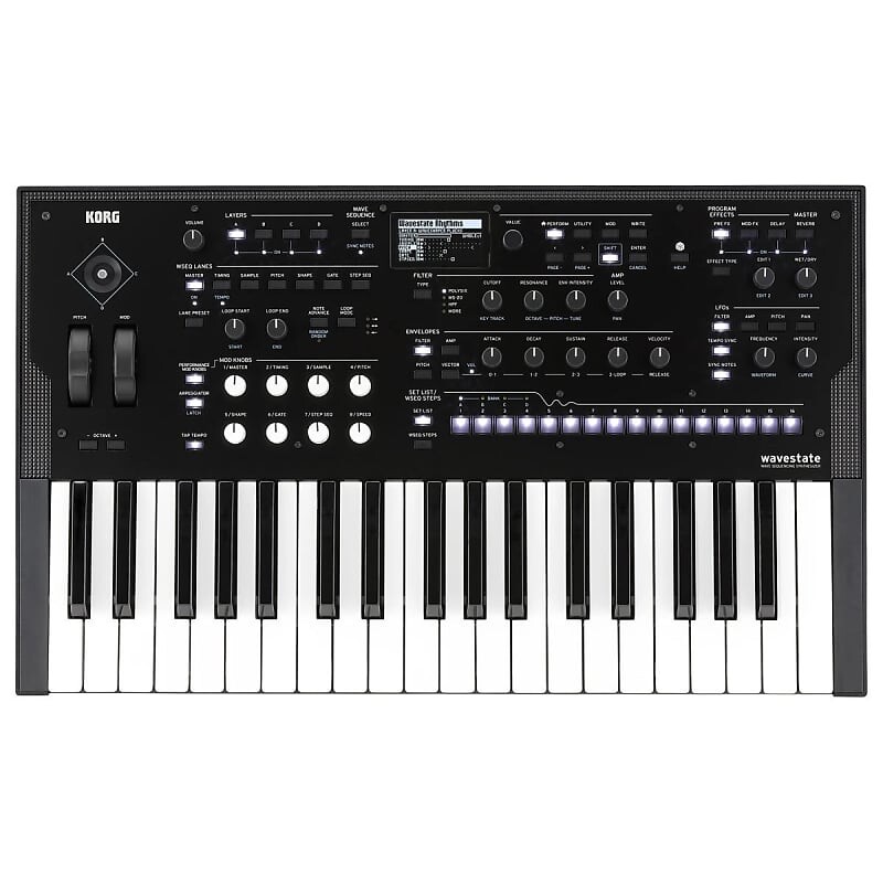 Korg WAVESTATE Синтезатор волнового секвенсора WAVESTATE Wave Sequencing Synthesizer
Korg WAVESTATE Синтезатор волнового секвенсора WAVESTATE Wave Sequencing Synthesizer