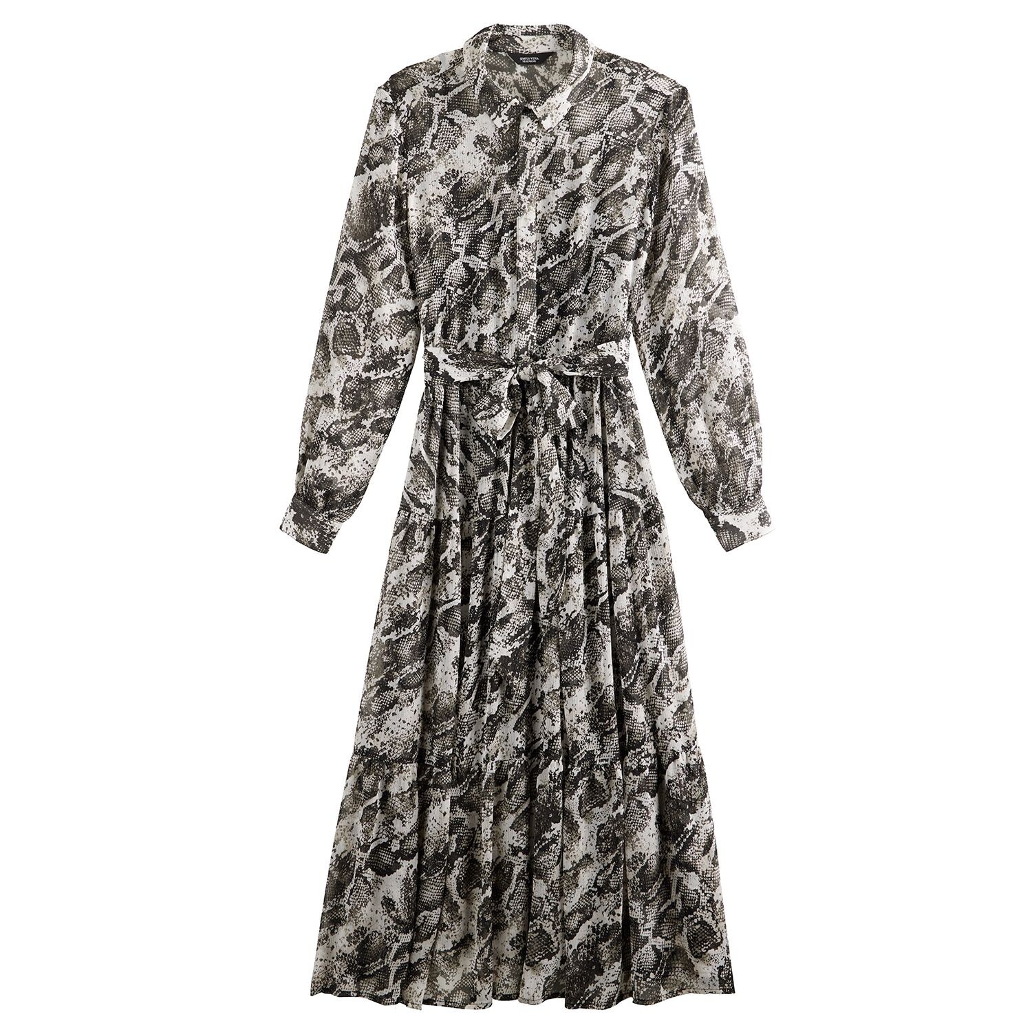 Женское платье-рубашка миди с поясом Simply Vera Vera Wang Simply Vera Vera Wang, черный
Женское платье-рубашка миди с поясом Simply Vera Vera Wang Simply Vera Vera Wang, черный
