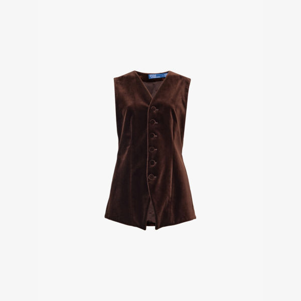 Жилет из эластичного хлопка с текстурой Velvet и V-образным вырезом Polo Ralph Lauren, коричневый
Жилет из эластичного хлопка с текстурой Velvet и V-образным вырезом Polo Ralph Lauren, коричневый