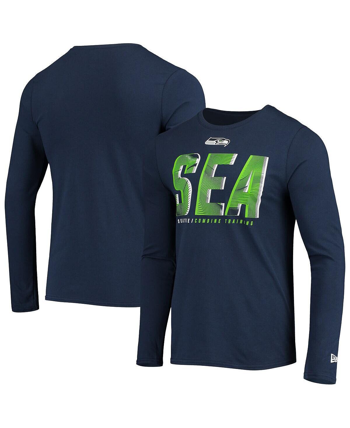 Мужская футболка с длинным рукавом с принтом seattle seahawks combine темно-синего цвета колледжа New Era, синий
Мужская футболка с длинным рукавом с принтом seattle seahawks combine темно-синего цвета колледжа New Era, синий
