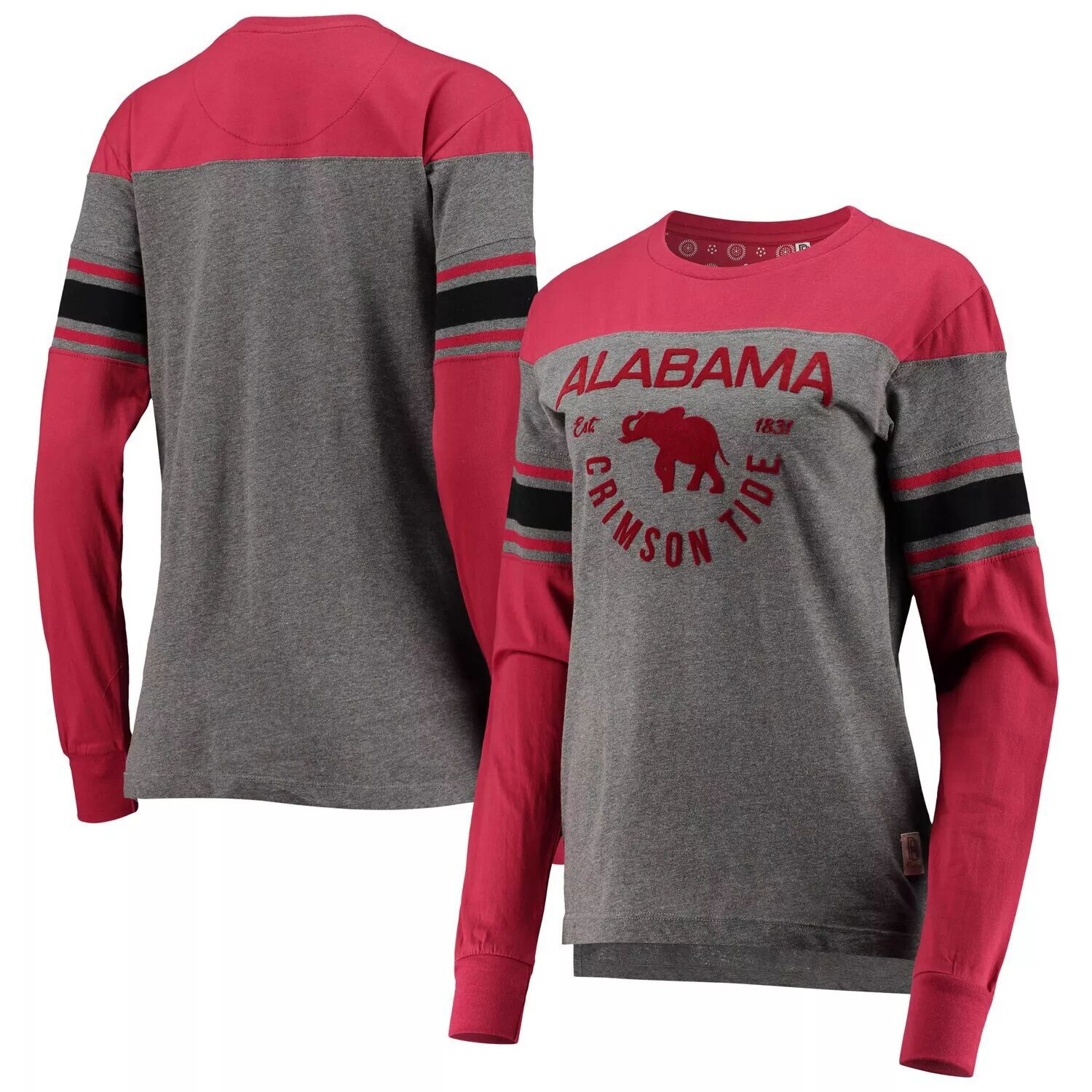 Женская футболка Pressbox малинового/серого цвета Alabama Crimson Tide Lizzy в полоску с длинными рукавами
Женская футболка Pressbox малинового/серого цвета Alabama Crimson Tide Lizzy в полоску с длинными рукавами