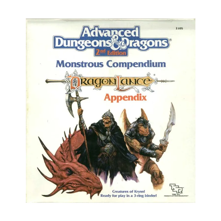 Бокс-сет Monstrous Compendium Dragonlance Appendix, Advanced Dungeons & Dragons (2nd Edition) - Monstrous Compendiums, Miscellaneous & Accessories
Бокс-сет Monstrous Compendium Dragonlance Appendix, Advanced Dungeons & Dragons (2nd Edition) - Monstrous Compendiums, Miscellaneous & Accessories