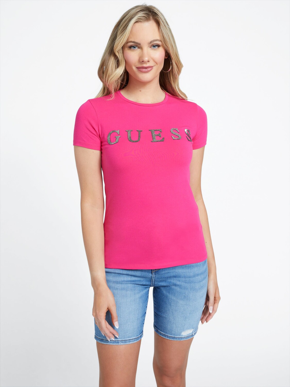 Футболка с логотипом Pepper Rhinestone Guess Factory, цвет Full Bloom Pink
Футболка с логотипом Pepper Rhinestone Guess Factory, цвет Full Bloom Pink