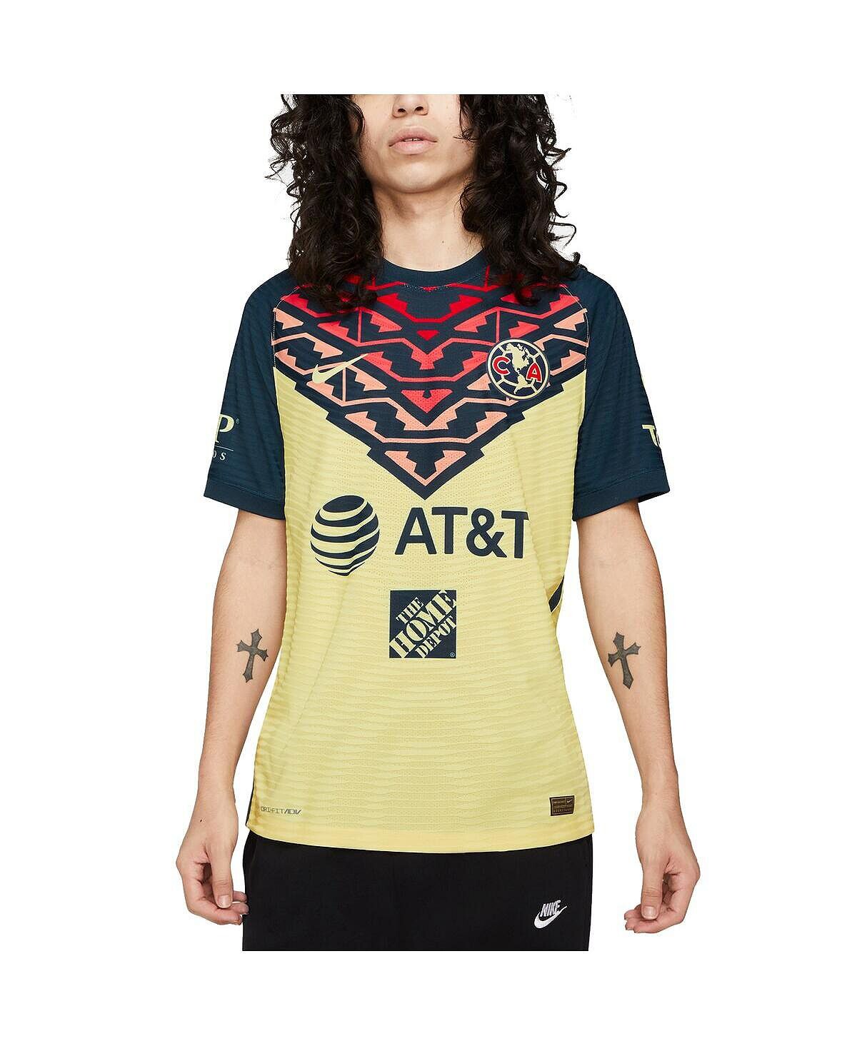 Мужская желтая домашняя футболка Club America 2021/22 Vapor Match Authentic Jersey Nike, Желтый
Мужская желтая домашняя футболка Club America 2021/22 Vapor Match Authentic Jersey Nike, Желтый