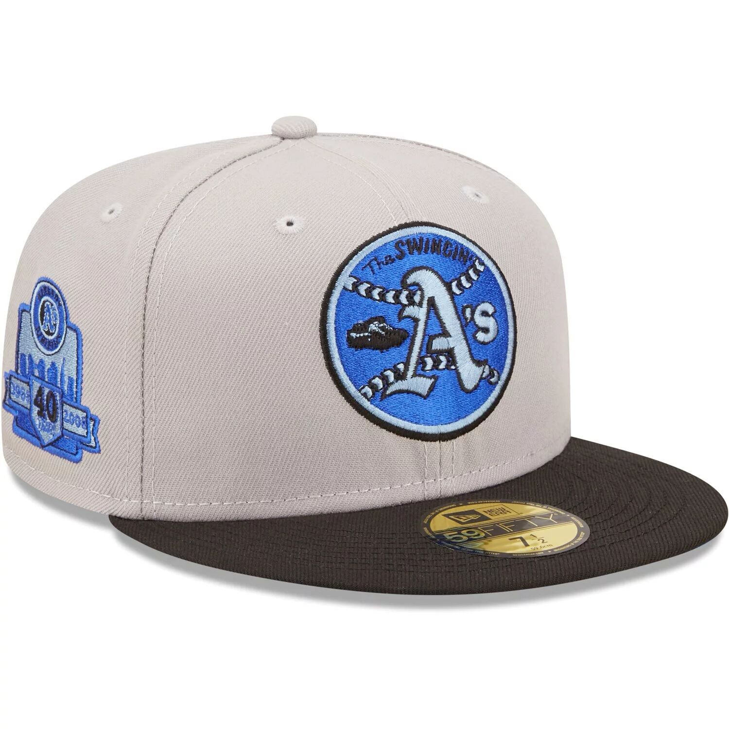 Мужская шляпа New Era серая/черная Oakland Athletics 40th Anniversary Undervisor 59FIFTY
Мужская шляпа New Era серая/черная Oakland Athletics 40th Anniversary Undervisor 59FIFTY