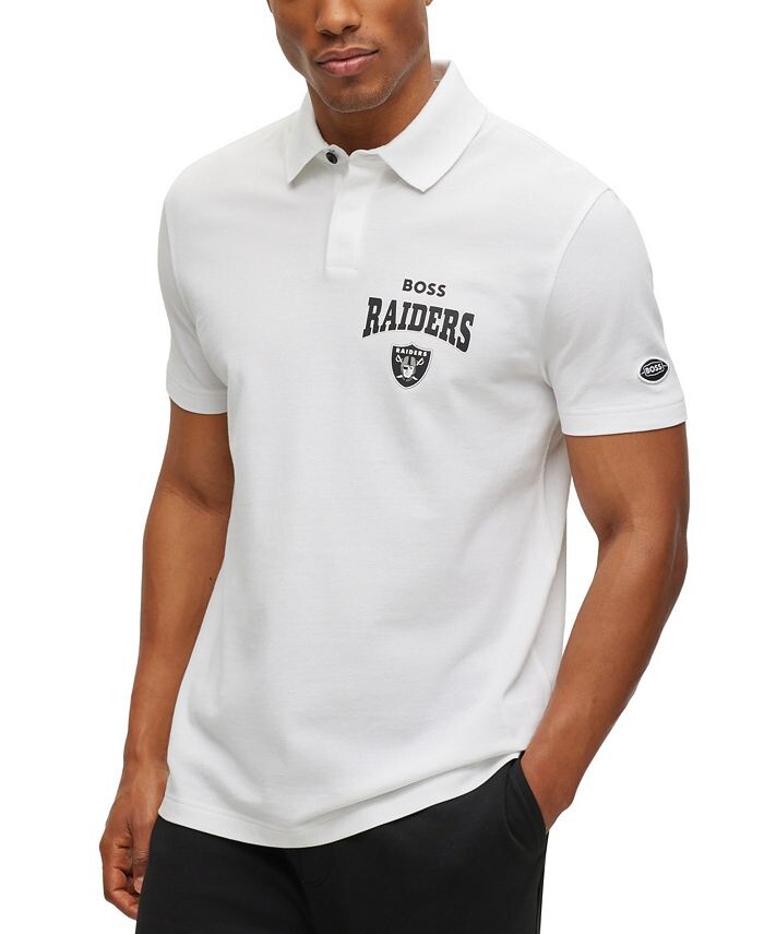 Коллекция мужских рубашек-поло BOSS by Hugo Boss x NFL, цвет Las Vegas Raiders - White
Коллекция мужских рубашек-поло BOSS by Hugo Boss x NFL, цвет Las Vegas Raiders - White