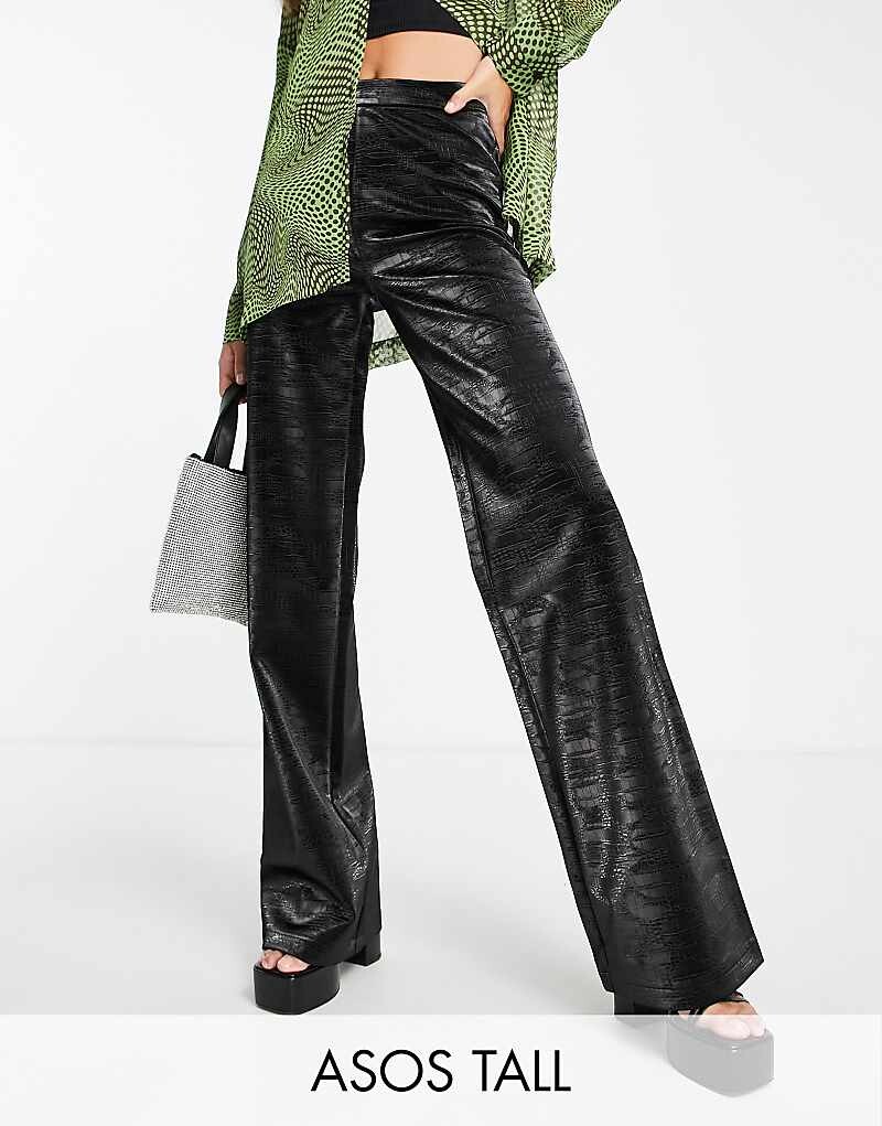 ASOS DESIGN Tall – Брюки прямого кроя из искусственной кожи черного блестящего цвета крокодила
ASOS DESIGN Tall – Брюки прямого кроя из искусственной кожи черного блестящего цвета крокодила